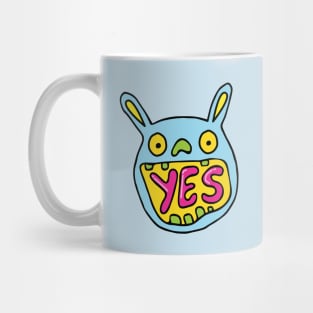 Yes man affirmative bunny rabbit Mug